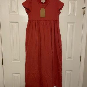 Rose colored maxi